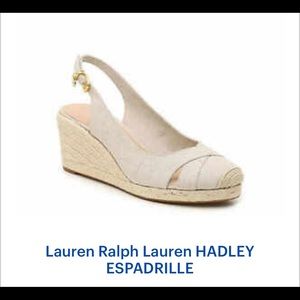 Beachy Lauren Espadrilles! size 9 Worn once!